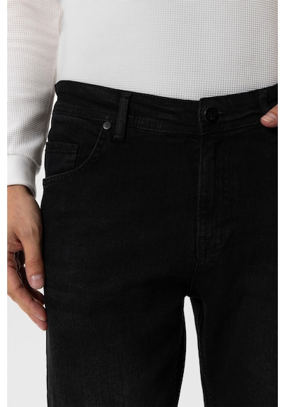Süvari Siyah Regular Denim Pantolon
