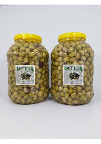 Etik Yerli Ürünler Mudanya Cinsi Yeşil Dilme Tatlanmış Zeytin 2 x 5 KG