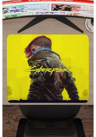 Cyberpunk 2077 Kaymaz Dikişli Kauçuk Oyuncu Mousepad V5 - 48x40 Xl Gaming Mouse Pad Fare Altlığı