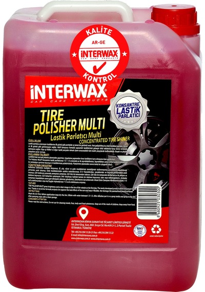Interwax Konsantre Lastik Parlatıcı Multı 5 Kg