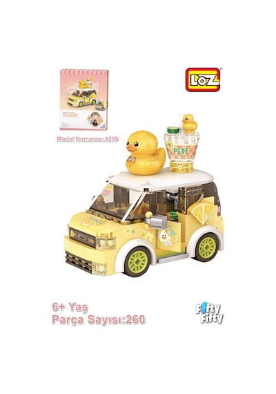 Loz Mini Block Serisi/ Sarı Araba -lz4209 260 Parça Oyuncak Yapım Seti Loz Mini Block Serisi/ Sarı Araba -lz4209 260 Parça Oyuncak Yapım Seti