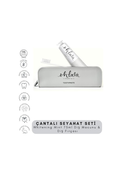 Ohlala Whitening 75 Ml + Dental Luxe Diş Fırçası Premium Seyahat Seti