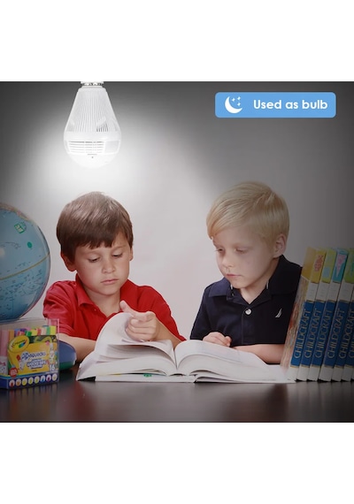 Panoramik 360 Ampul Kamera E27 Duy Girişli Led Wifi Kamera