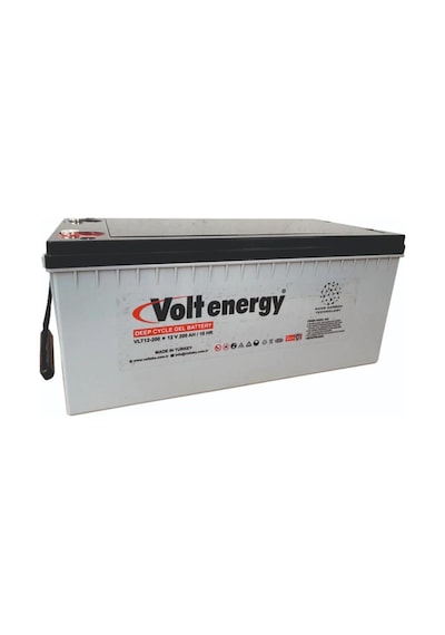 12 V 200 Amper Jel Akü Deep Cycle Nanocarbon