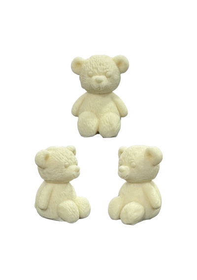 Tahtakale Toptancı Silikon 3d Oturan Sevimli Ayıcık Mum Kalıbı