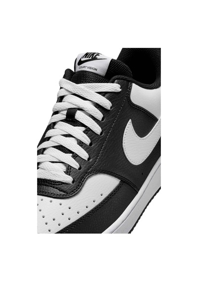 Nike Court Vısıon Lo Nn Erkek Sneaker Siyah Beyaz Siyah - Beyaz