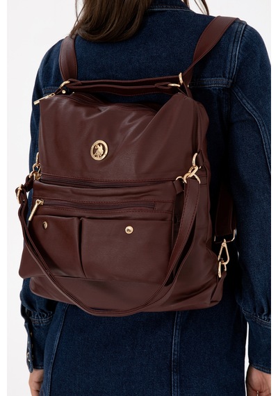 U.S. Polo Assn. Kadın Bordo Yumuşak Sırt Ve Kol Çantası 50317804-VR014