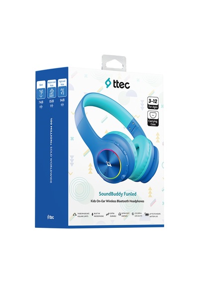 Soundbuddy Funled 2KM172 Bluetooth 5.3 Led Işıklı Kulak Üstü Kulaklık