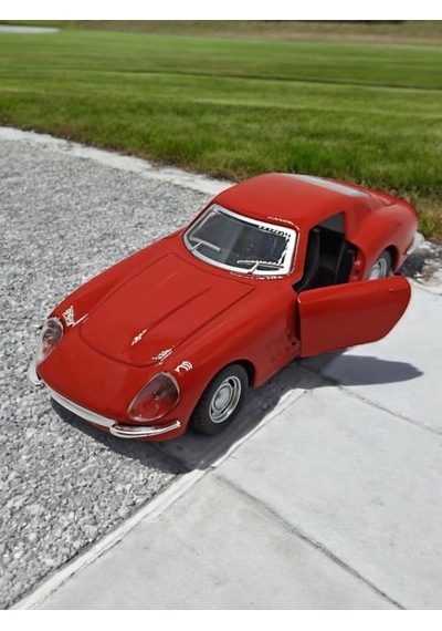 Nostaljik Klasik Metal Çek Bırak Araba Kırmızı Kapılar Açılır 1/36 Ölçek Mod:6 Diğer