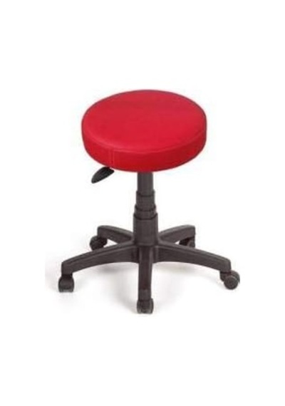 Depolife Silinebilir Deri Döşeme Konforlu Ofis Büro Bilgiyayar Taburesi Tekerlekli Tabure Eczane Hastahane Siyah Diğer