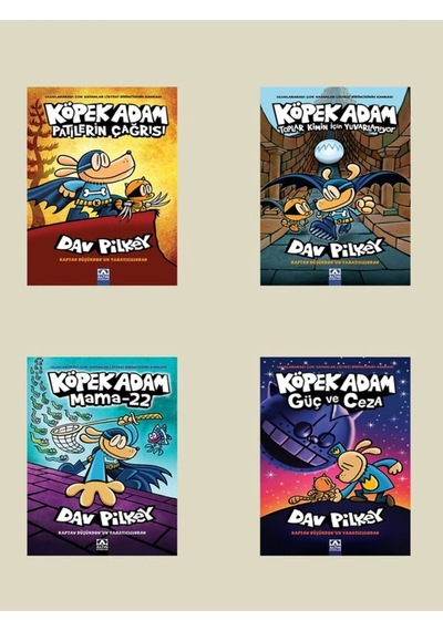 Dav Pilkey Köpek Adam Patilerin Çağrısı+toplar Kimin İçin Yuvarlanıyor+mama22+güç Ve Ceza