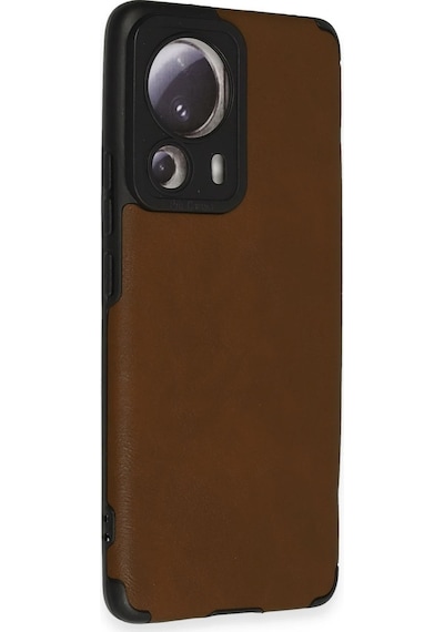 Cosmotex Newface Xiaomi Mi 13 Lite Kılıf Loop Deri Silikon - Kahverengi