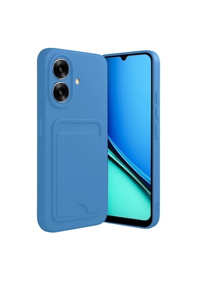 Newface - 839 - Realme Note 60 Kelvin Kartvizitli Silikon - - Concepta - Açık Mavi