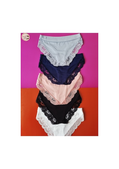 Demirsa Boutique Dantelli, Biye Detaylı 5'li Lacivert, Beyaz, Pudra, Beyaz Ve Mavi Renk Modal Kadın Külot Beyaz Demirsa Boutique Dantelli, Biye Detaylı 5'li Lacivert, Beyaz, Pudra, Beyaz Ve Mavi Renk Modal Kadın Külot Beyaz