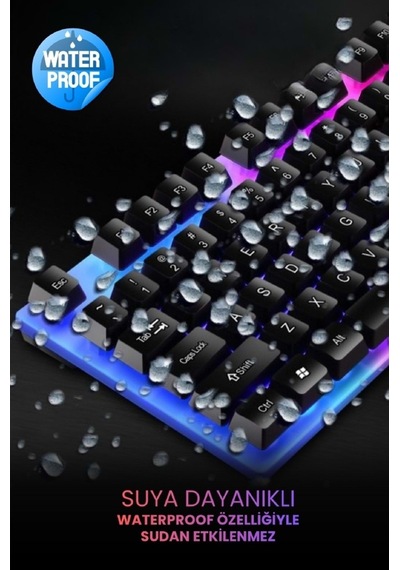 Concord C-67 Kablolu Gaming Rgb Işıklı Standart Türkçe Q Klavye & Mouse Set Optik