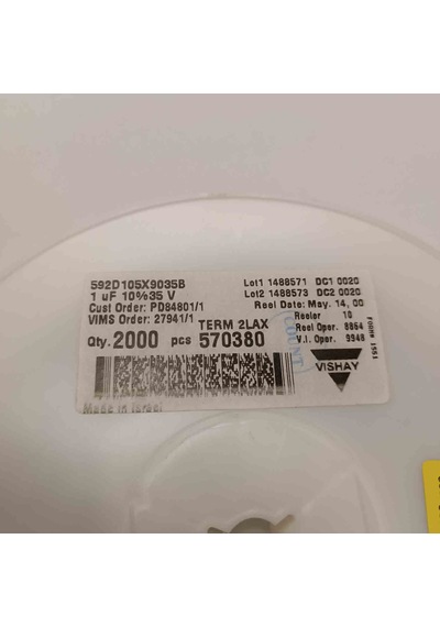 592d105x9035b 1mf 35v B Vıshay Tantal Kondansatör 50 Adet