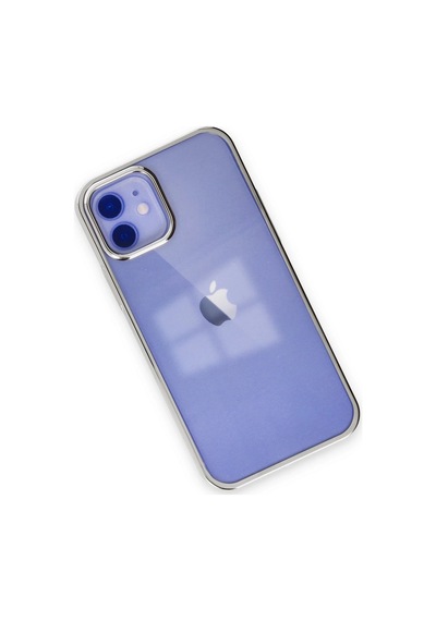 Newface - 688 - İphone 12 Kılıf Element Silikon - Edntrend - - Gümüş