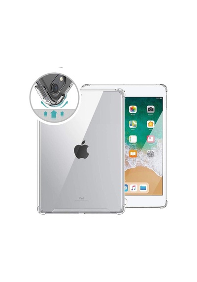 Ipad 9. Nesil 8. Nesil 10.2 Inç Uyumlu Şeffaf Silikon Kılıf Anti Shock Koruyucu Tablet Kılıfı Arka Kapak