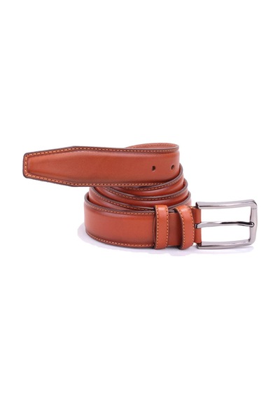 Dagoster DMK26-306DG Açık Taba 3.5 CM Hakiki Deri Erkek Kemer Taba