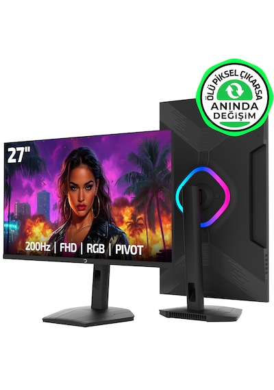 Gamepower Lunis L40 27'' 200hz 0.5ms Va Fhd Rgb Pivot Gaming Monitör Ölü Piksel