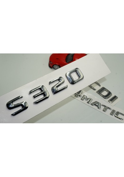 S320 CDI 4Matic Bagaj Krom Metal 3M 3D Yazı Logo