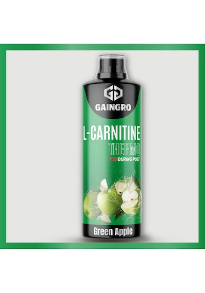 L-carnitine Thermo - Yeşil Elma Aromalı - 3000 Mg L-karnitin - 1000 Ml - 40 Servis