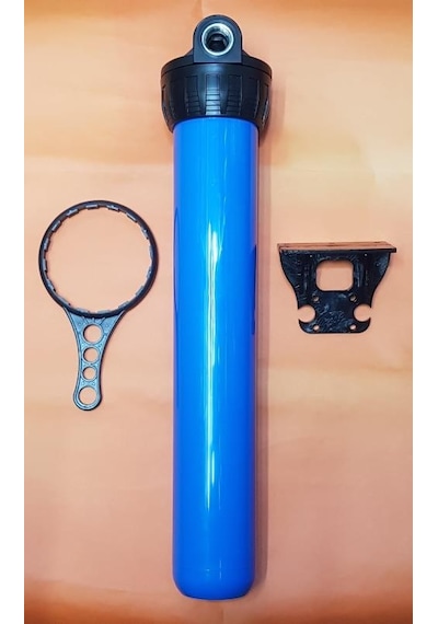 20"-1" giriş Çıkışlı Su Arıtma Filtre Kabı 20" Filter Housing Mat Renk Yosun Tutmaz