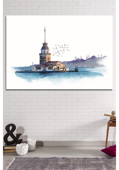 Kız Kulesi İstanbul Sanatsal Kanvas Tablo 120 x 80