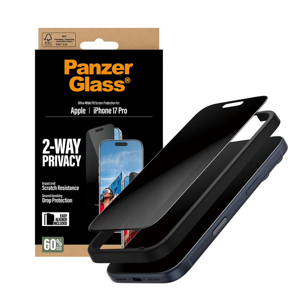 Panzerglass Apple Uyumlu iPhone 17 Pro Uwf Hayalet Cam Ekran Koruyucu Hizalama Aparatlı