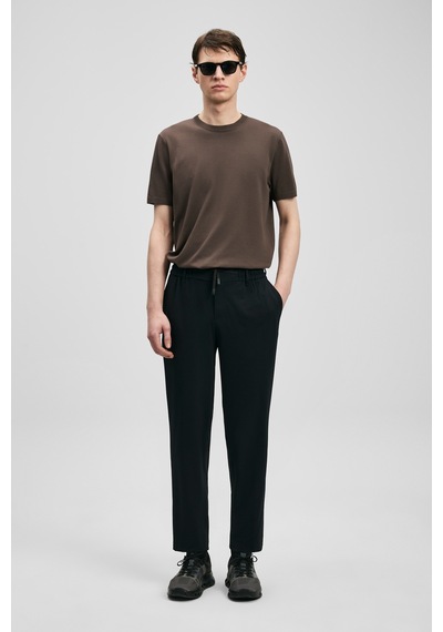 Lufian Evrıc Smart Erkek Chino Pantolon Slim Fit Siyah Siyah 111190361100100