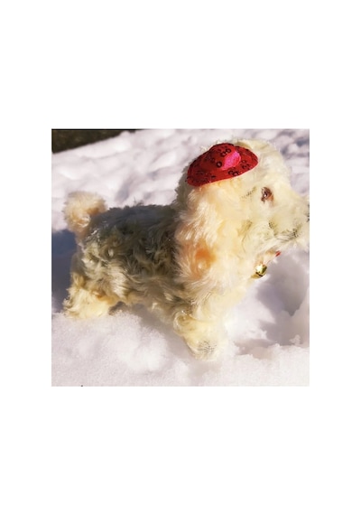 Pilleri Hediye Yürüyen Havlayan Sevimli Peluş Pilli Oyuncak Köpek 13 Cm. Krem Pembe Mavi Kahve Mor Krem