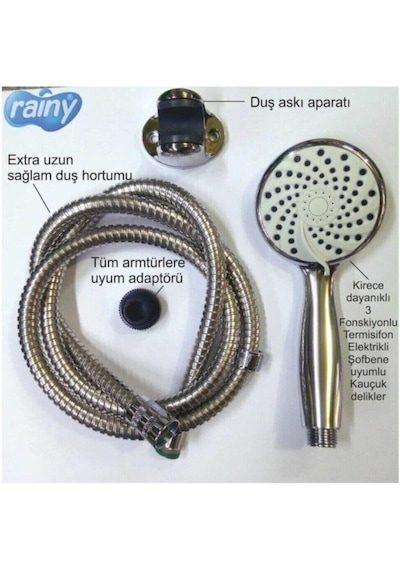 Rainy 3 Fonksiyonlu Mafsallı Duş Seti Diğer