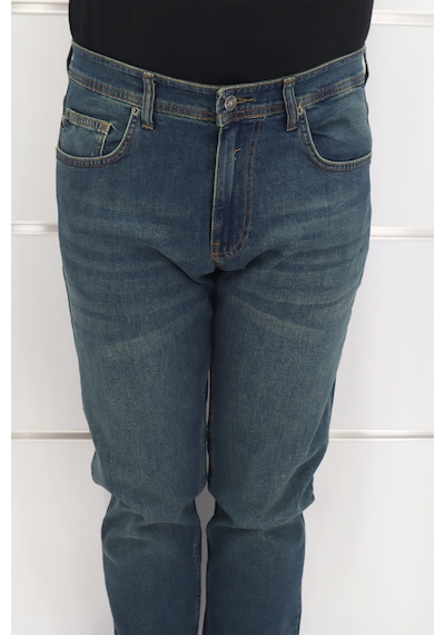 Denim Cartel Dmctekstil Erkek Yeşil Yüksek Bel Rahat Kesim Boru Paça Jean Pantolon Yeşil