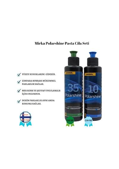 Pasta Cila Seti Epoksi Parlatma Seti 250 ML + 250 ML