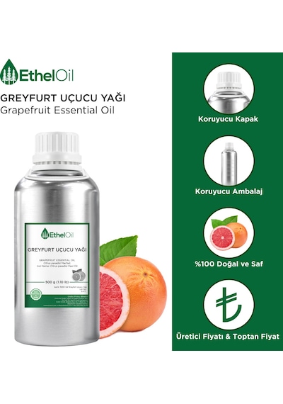 Etheloil Greyfurt Uçucu Yağı 500 G