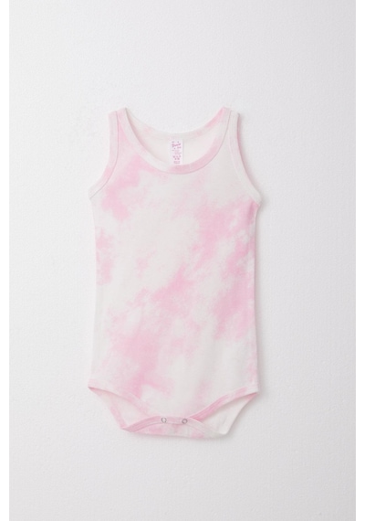 Breeze Kız Bebek Atlet Zıbın Body Batik Desen 9 Ay-3 Yaş, Pembe Pembe