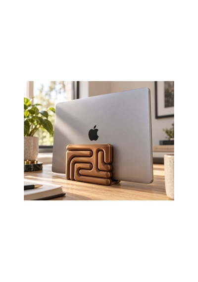 Vera Dekoratif Dikey Notebook Standı - Metalik Bronz