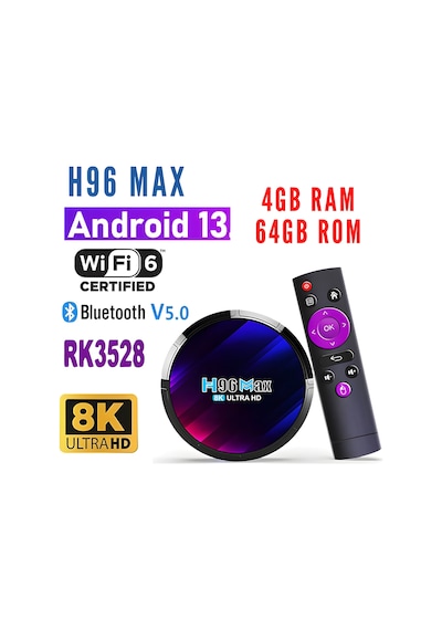 Noteware H96 Max 4gb Ram 64gb Tv Kutusu - Kablolu Kullanım