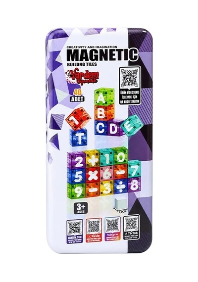 Cfk30 40pcs Manyetık Lego Alfabe Ve Rakamlı 1 Adet