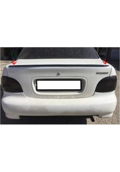 Spoiler Hyundai Accent Yumurta Kasa Bagaj Üzeri Çıta - Spoiler Pianoblack - Parlak Siyah -115 Cm