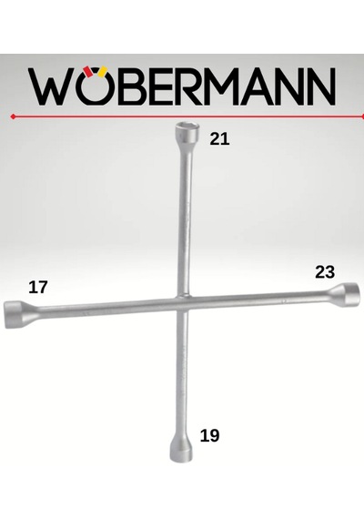 Wöbermann X Tipi Bijon Anahtarı 17-19-21-23 Mm Chrome Vanadium Çelik
