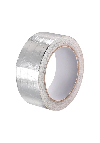 Yapışkanlı Fiberglas Lif Takviyeli Alüminyum Folyo Bant 45 Mm X 25 Metre Yanmaz Soba Borusu Bandı