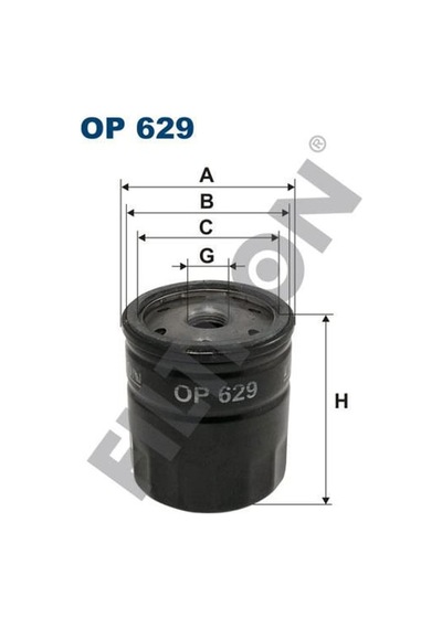 FILTRON OP629 Yağ Filtresi Ford Orion 1.4 71Hp 07/90-07/93
