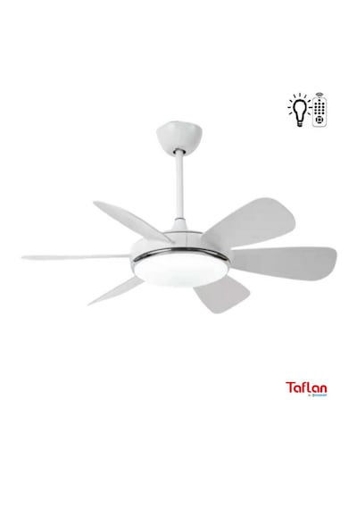 Taflan - Kaşkar F6661 Beyaz Lambalı Tavan Vantilatörü