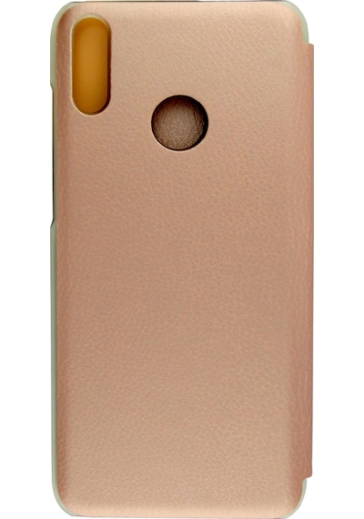 Huawei Y6 2019 Yarım Cam Kapaklı Kılıf Rose Gold
