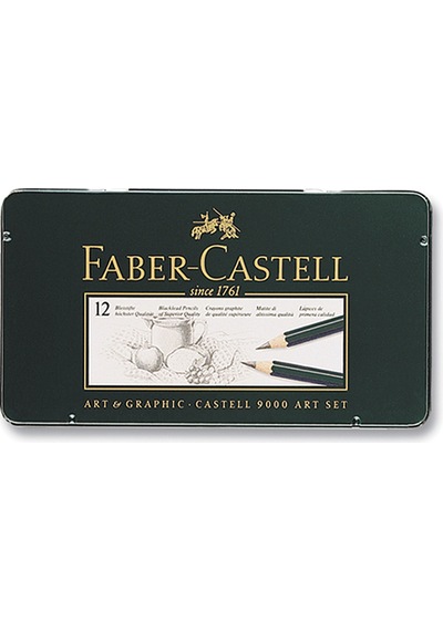 Faber Castell 9000 Art Dereceli Kurşun Kalem Seti 12 Li 8b-2h Diğer