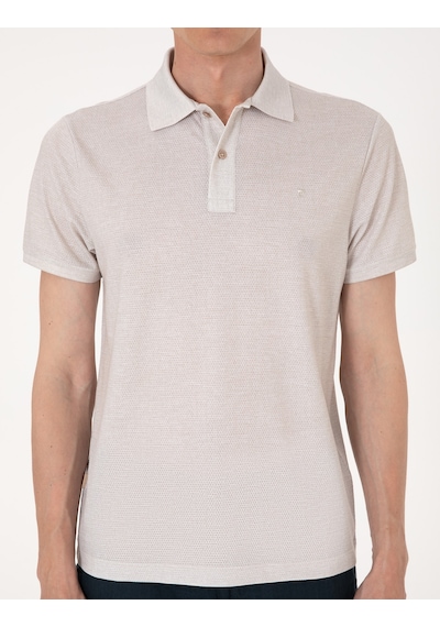Pierre Cardin Erkek Bej Tişört 50306060-vr011 Bej