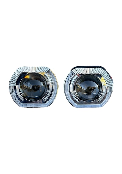 2.5 İnç Düz Bi Xenon Mercek J Model Beyaz Angelli Kapak Set