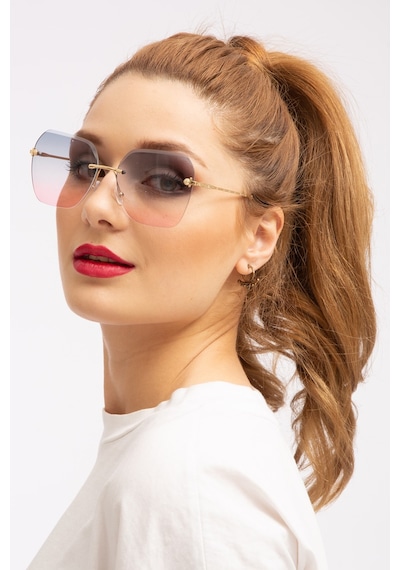 Kadın Siyah Deluxe Kristal Güneş Gözlüğü Çok Renkli