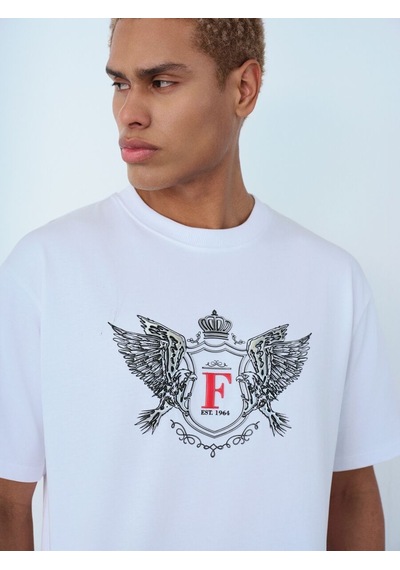 LOFT Loose Fit Erkek Tshirt K.kol Lf2036827 Q1.v1 Beyaz
